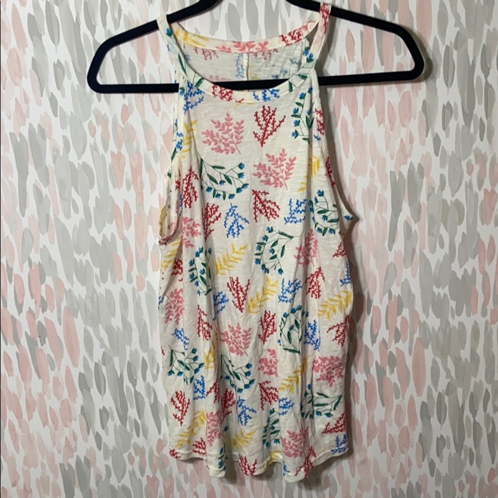 Floral thank top